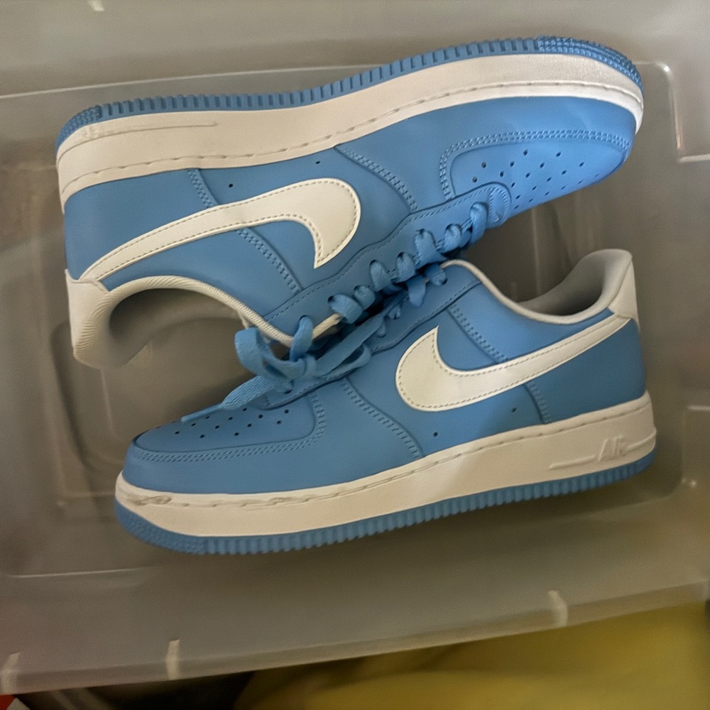 Nike Sky Blue and White Sneakers